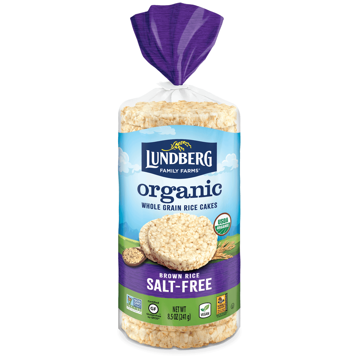 Organic Brown Rice Cakes SaltFree Products Lundberg Family Farms