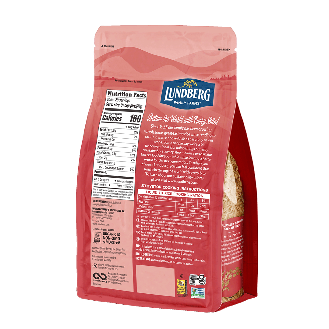Organic Brown Basmati Rice - Products | Lundberg Family Farms