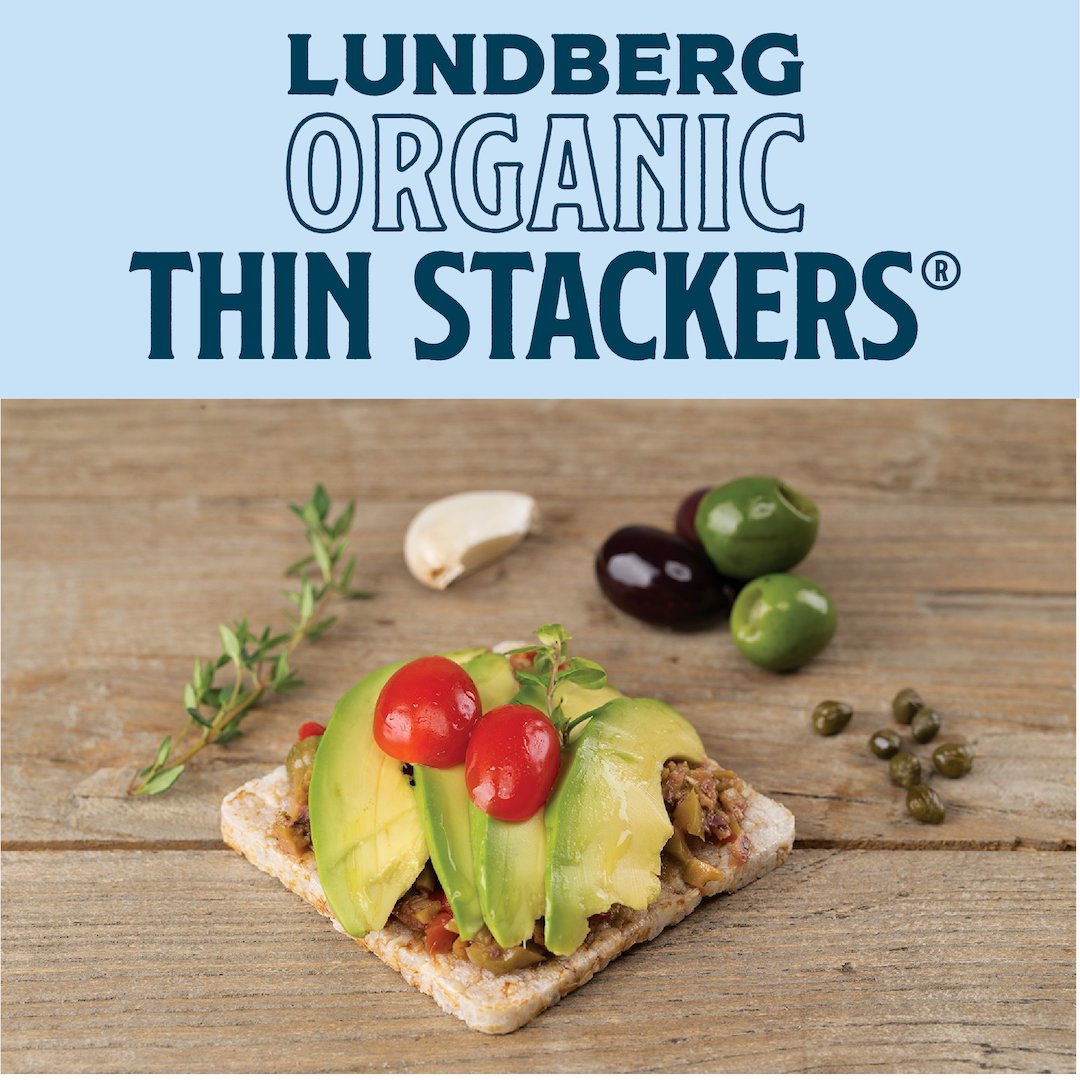 Lundberg Family Farms Thin Stackers Rice Cakes, Organic, 5 Grain - 24 rice cakes, 6 oz